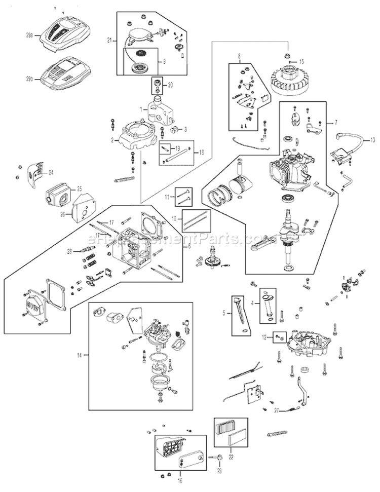 Page A Diagram and Parts List for 12A-26MB755 2006 Yard Man Lawn Mower
